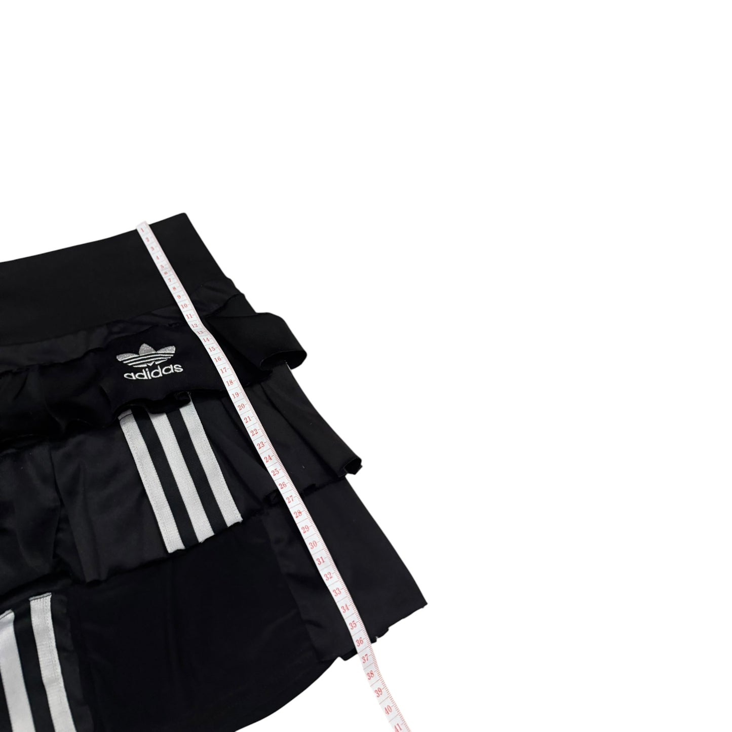 Adidas upcycle spódniczka alternative coquette Y2K z koronką – unikat ♻️🖤