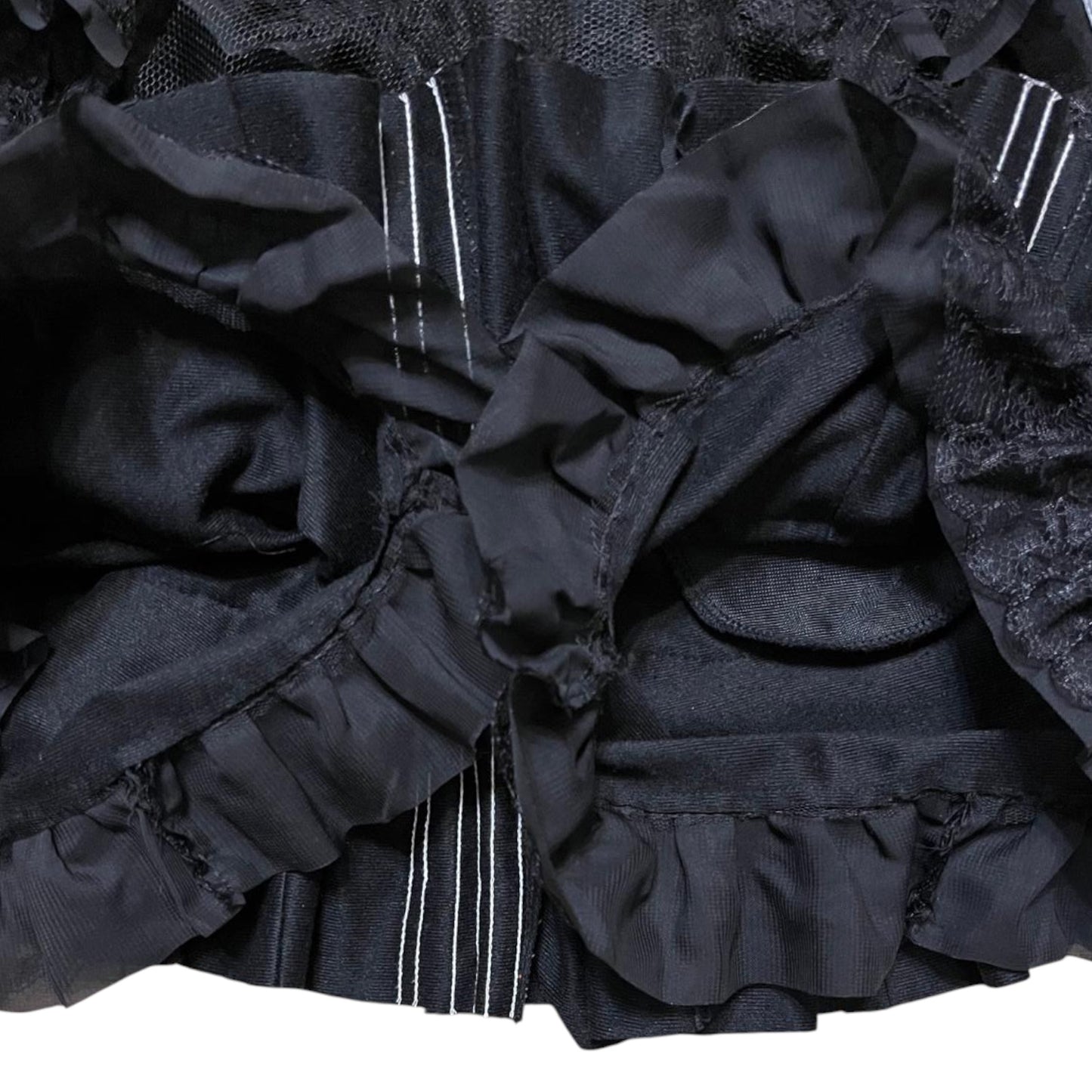Upcycle spódniczko-spodenki z oryginalnej bluzy Adidas alternative coquette Y2K z koronką – unikat ♻️🖤
