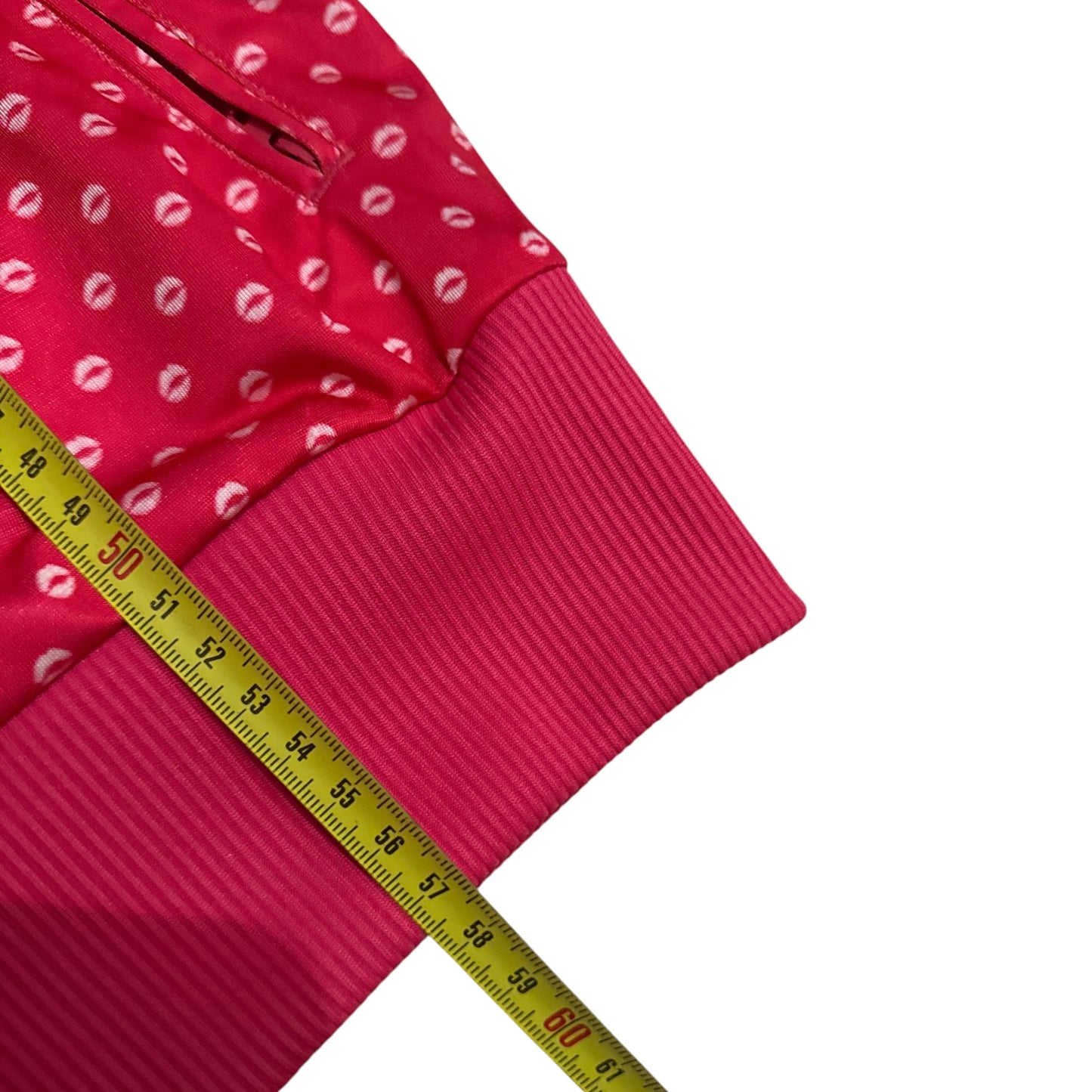 Bluza Adidas całusy różowa buziaki usta tracksuit lampasy