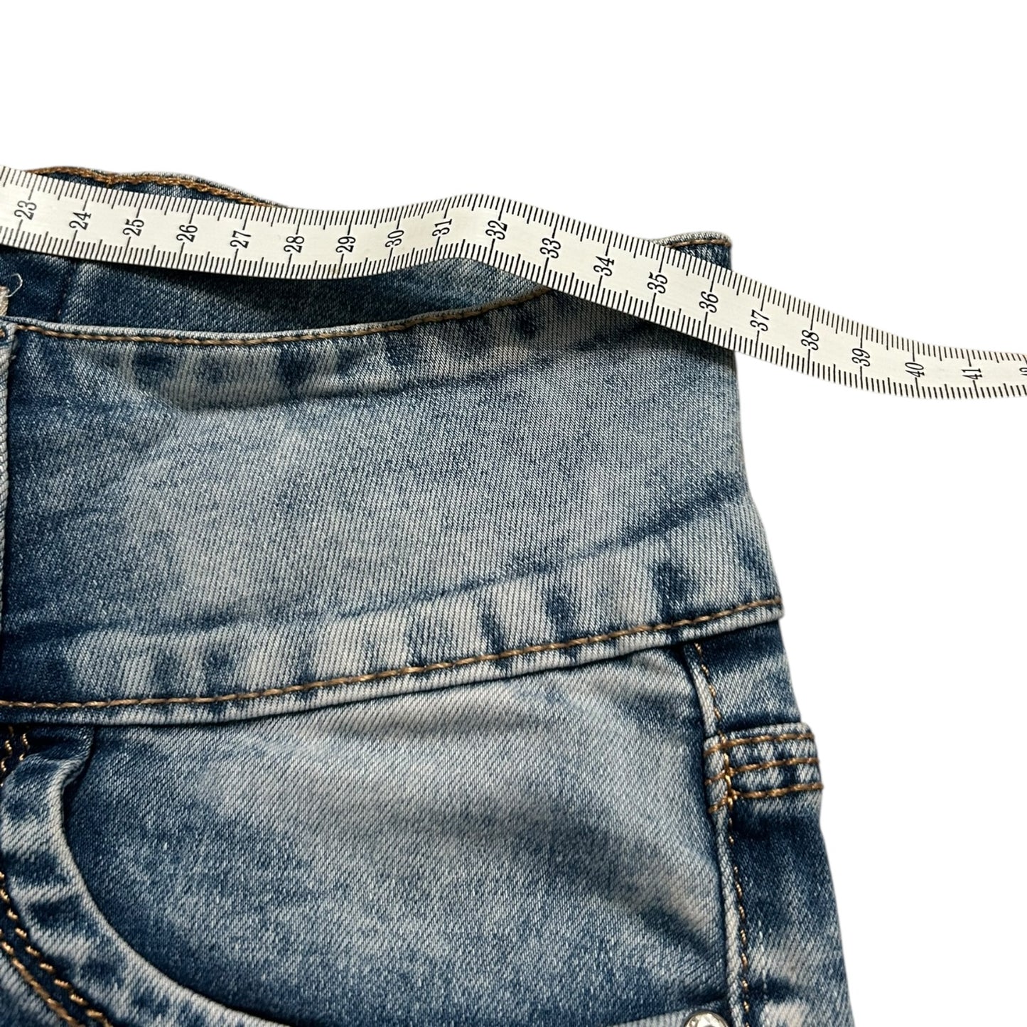 Krótkie spodenki jeansowe y2k alternative swag vintage