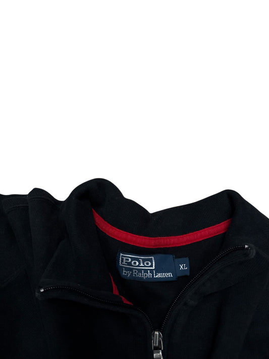 Sweter bluza Ralph Lauren czarny big pony zip