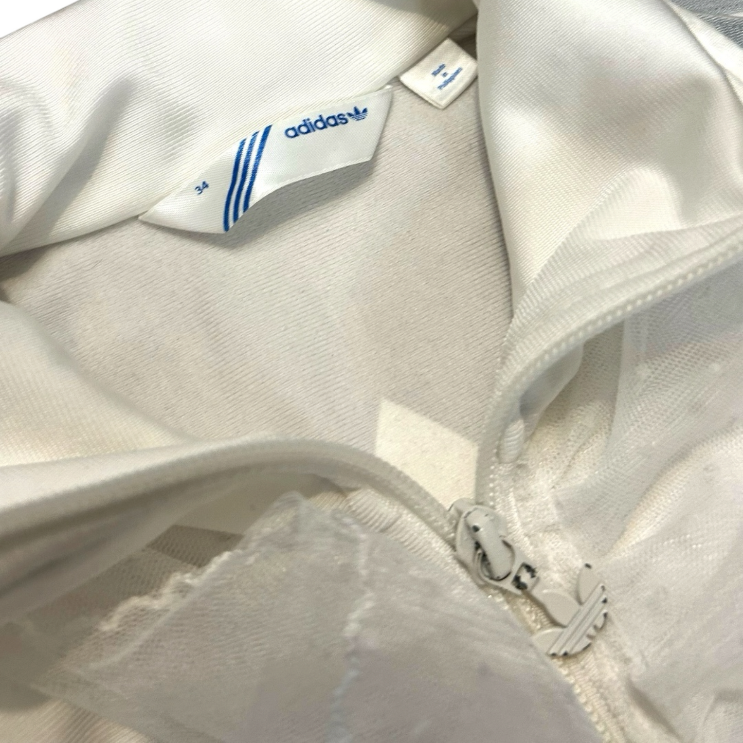 Adidas upcycle bluza alternative coquette Y2K z koronką – unikat ♻️🖤