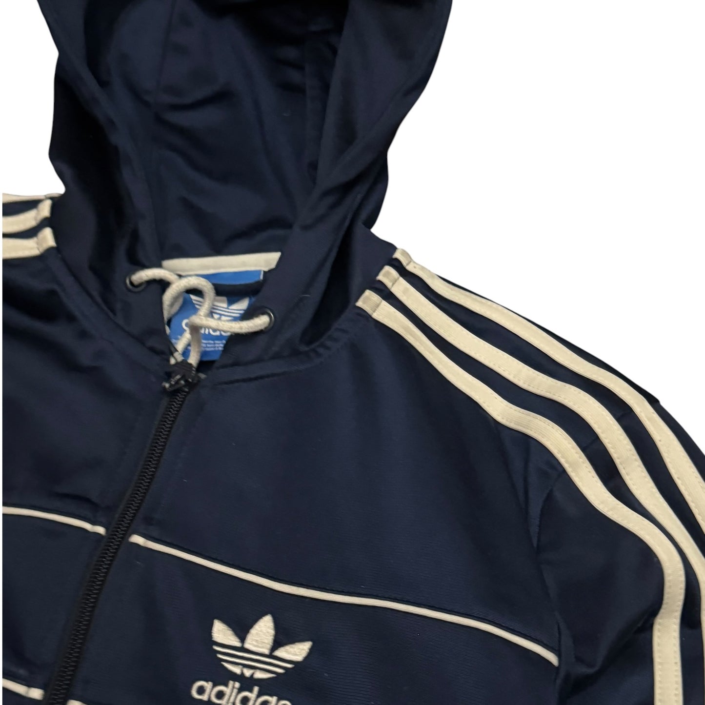 Bluza męska Adidas granatowa z kapturem swag drip rap