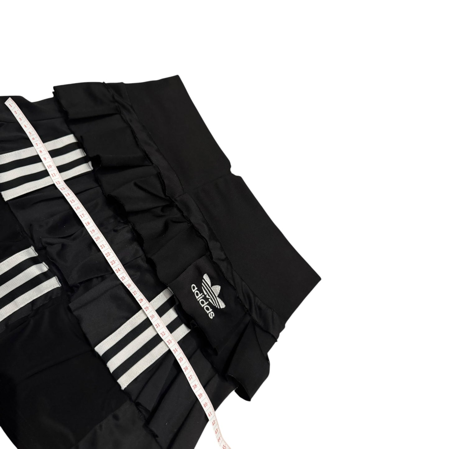 Adidas upcycle spódniczka alternative coquette Y2K z koronką – unikat ♻️🖤