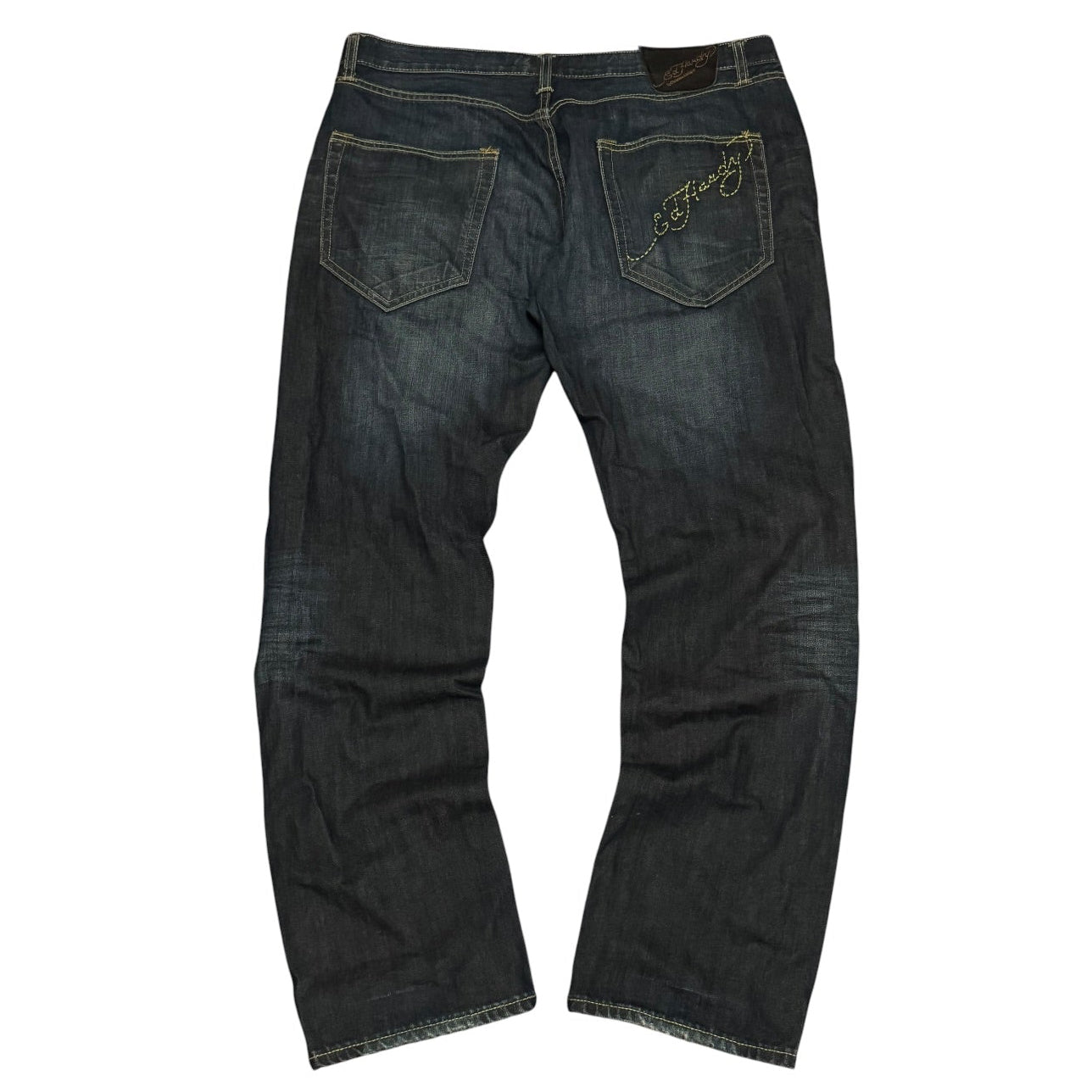 Spodnie męskie jeansowe dżinsy Ed Hardy vintage rap drip