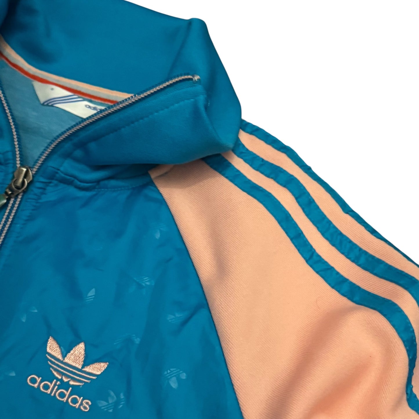 Bluza damska Adidas vintage niebieska różowa swag