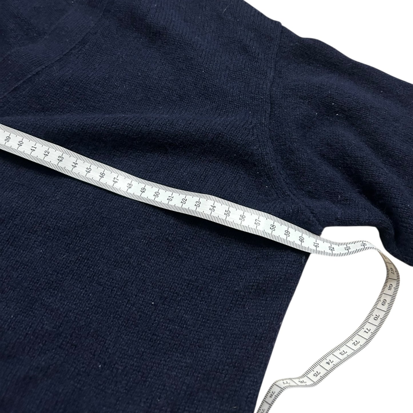 Sweter Ralph Lauren damski kardigan wełniany oxford vintage  granatowy