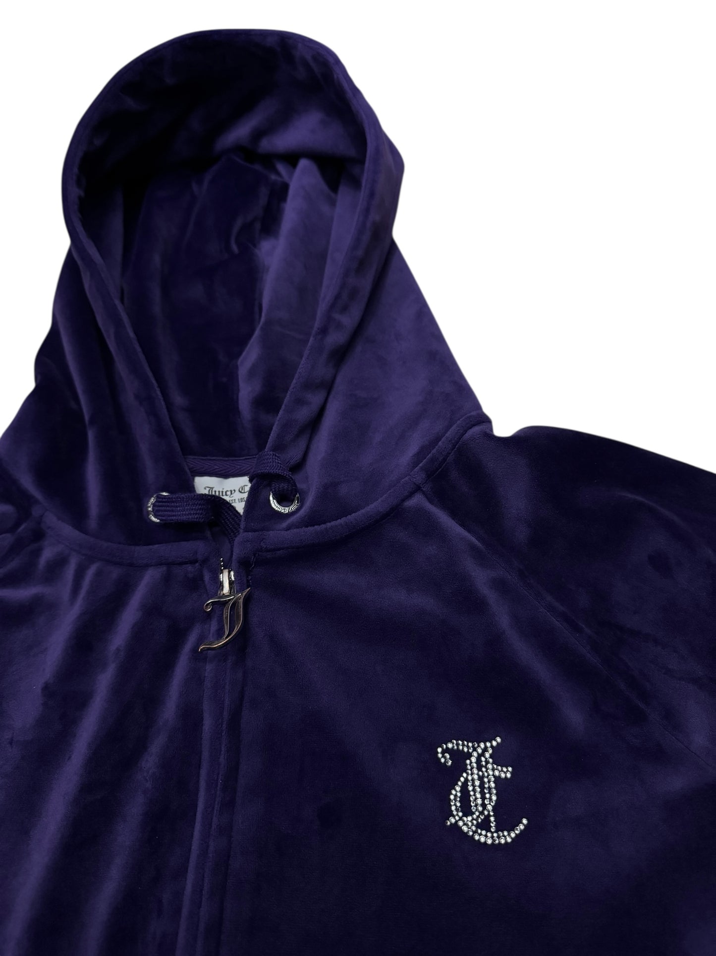 Komplet dresowy bluza damska spodnie damskie juicy couture diamenciki welurowy