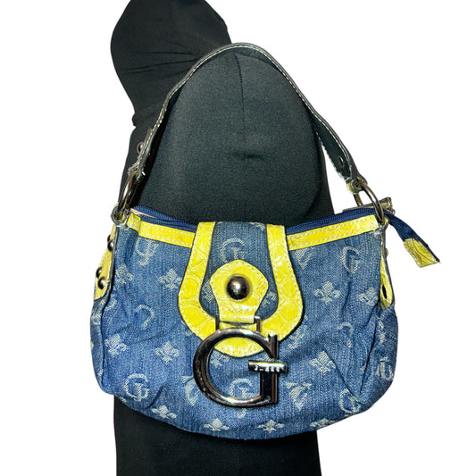 Torebka Guess jeansowa monogram vintage alternative y2k