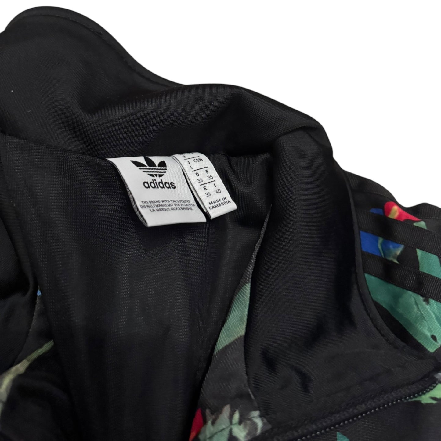 Bluza damska kwiaty Adidas krótka