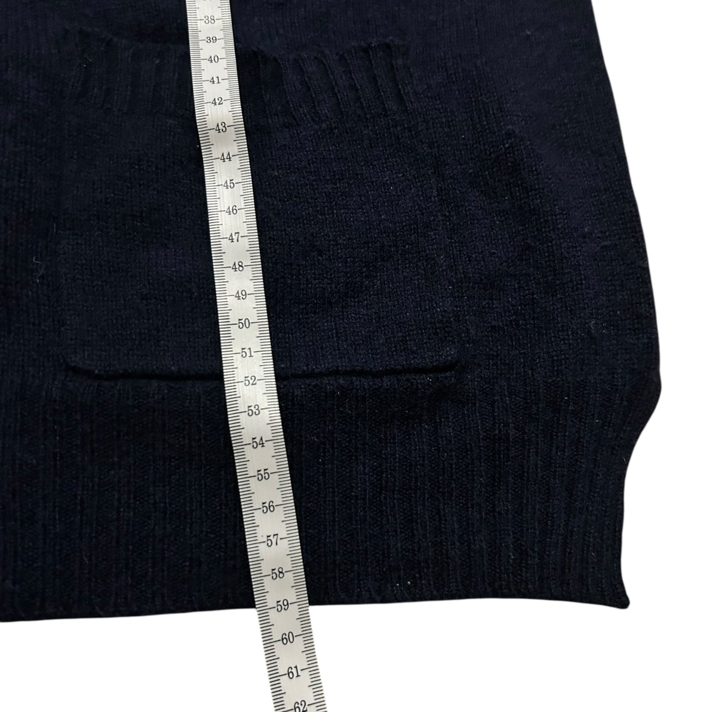Sweter Ralph Lauren damski kardigan wełniany oxford vintage  granatowy