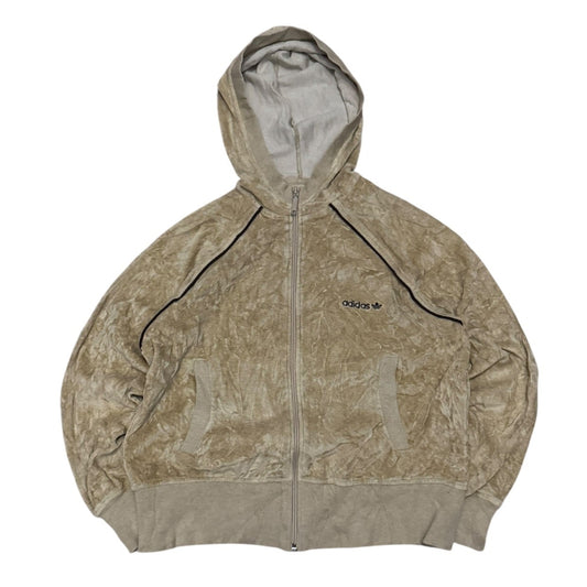 Bluza damska Adidas beżowa z kapturem