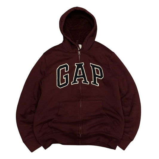 Bluza męska GAP granatowa rozpinana vintage z futerkiem
