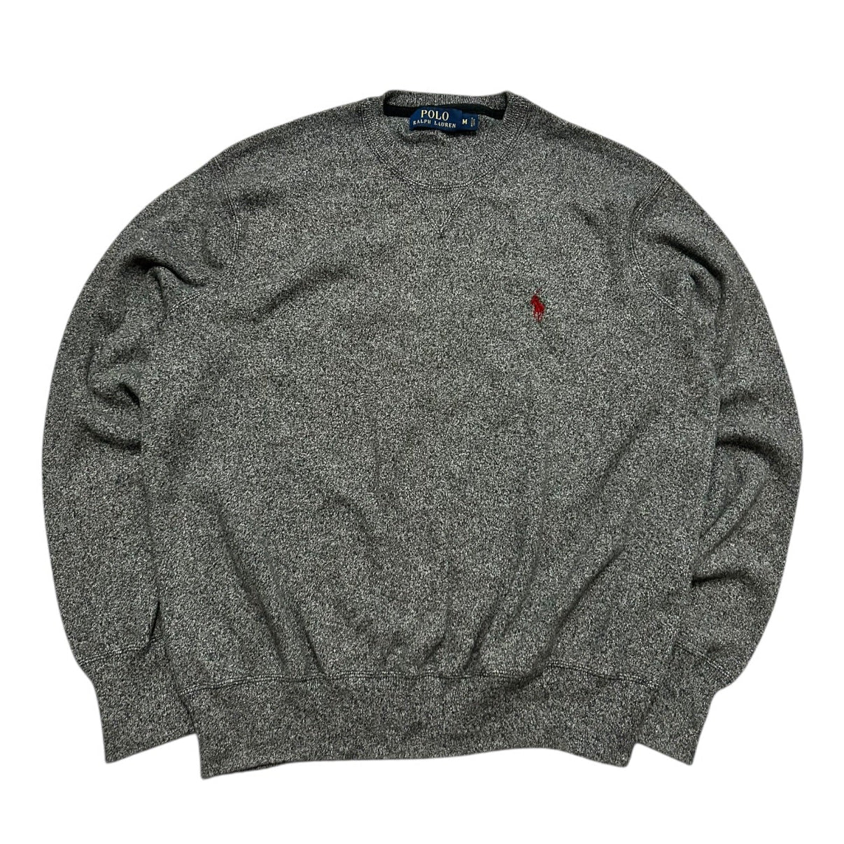 Bluza sweter klasyczny Ralph Lauren szary