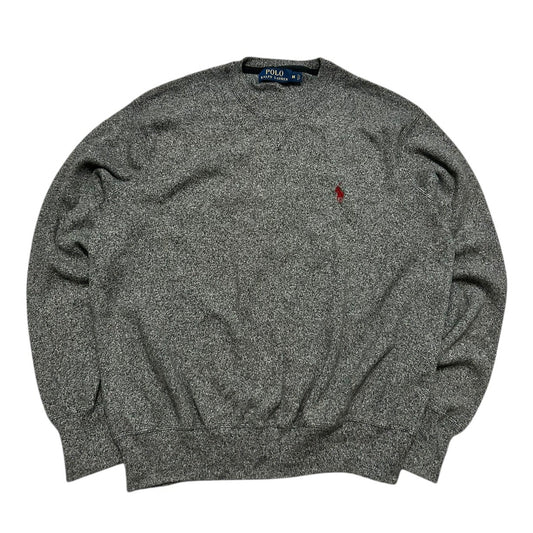 Bluza sweter klasyczny Ralph Lauren szary