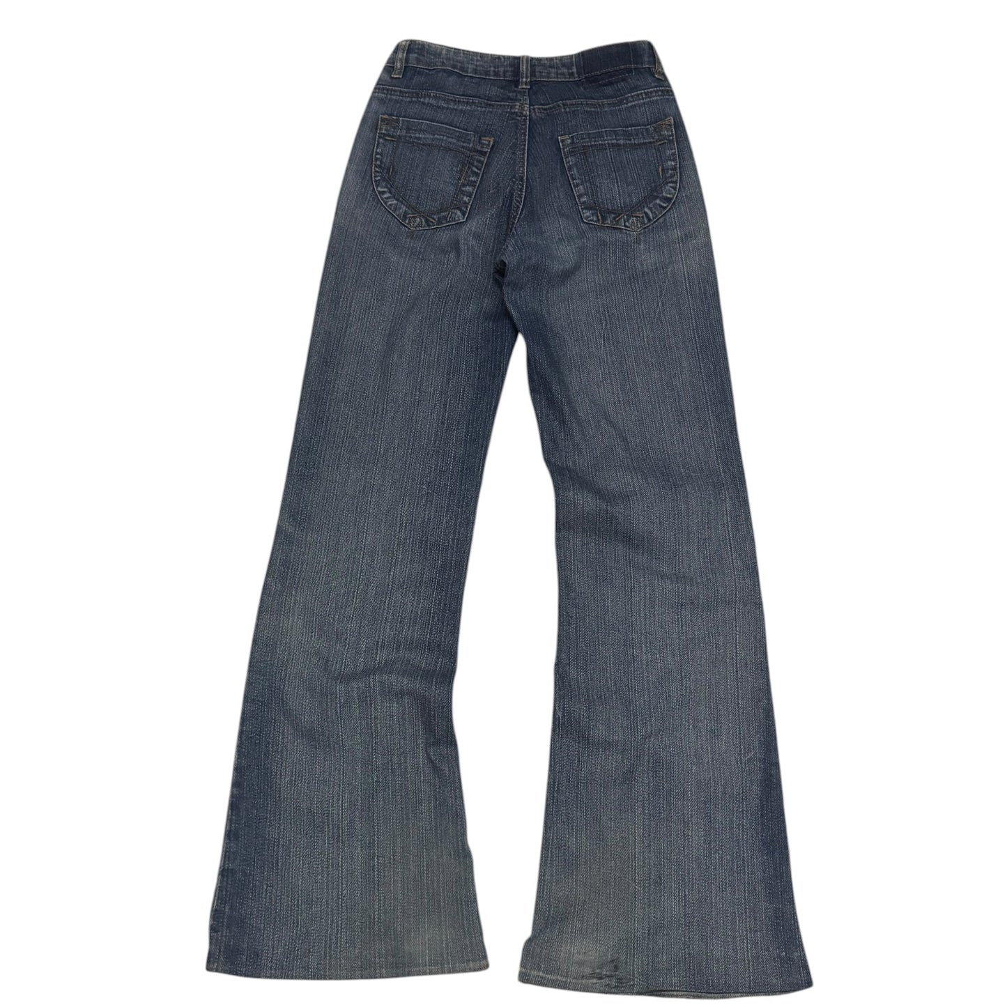 Jeansy flare vintage damskie dzwony z szeroką nogawką