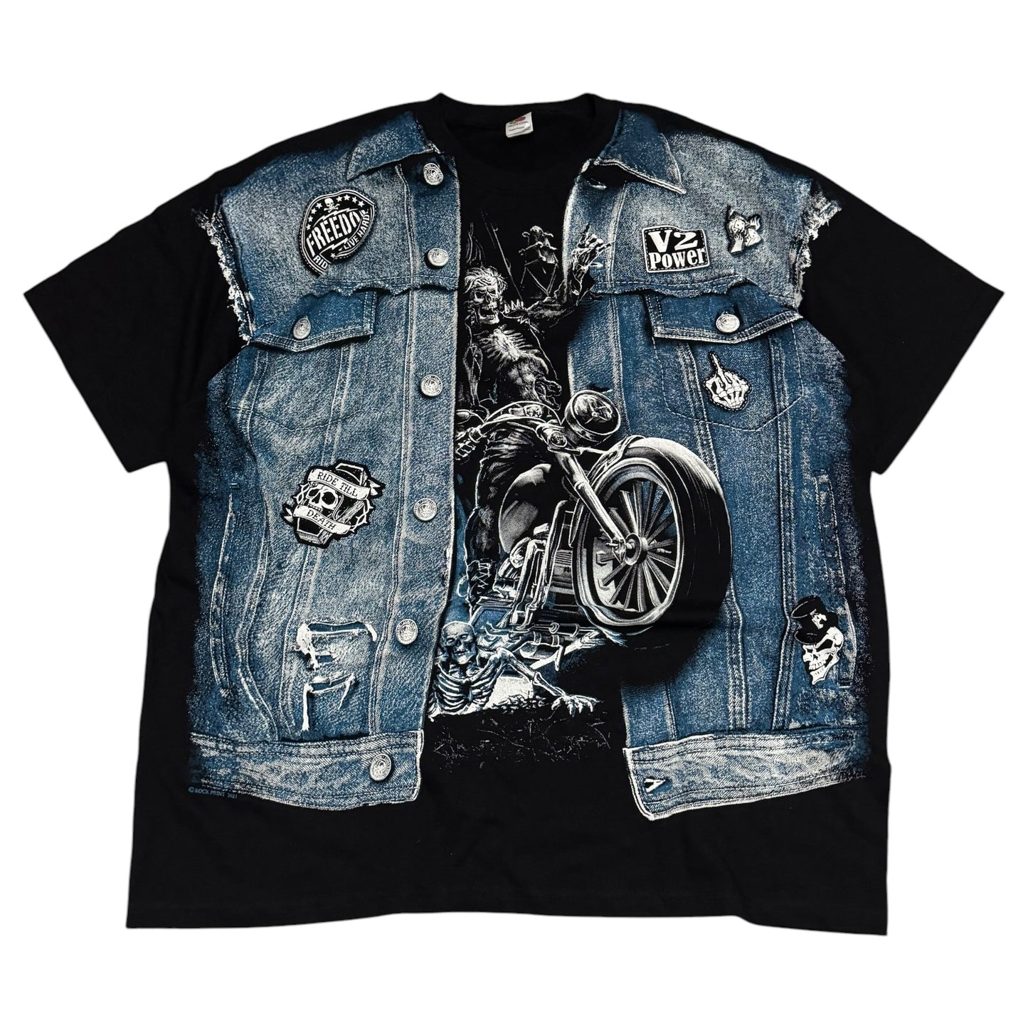 Tshirt męski vintage motocykl