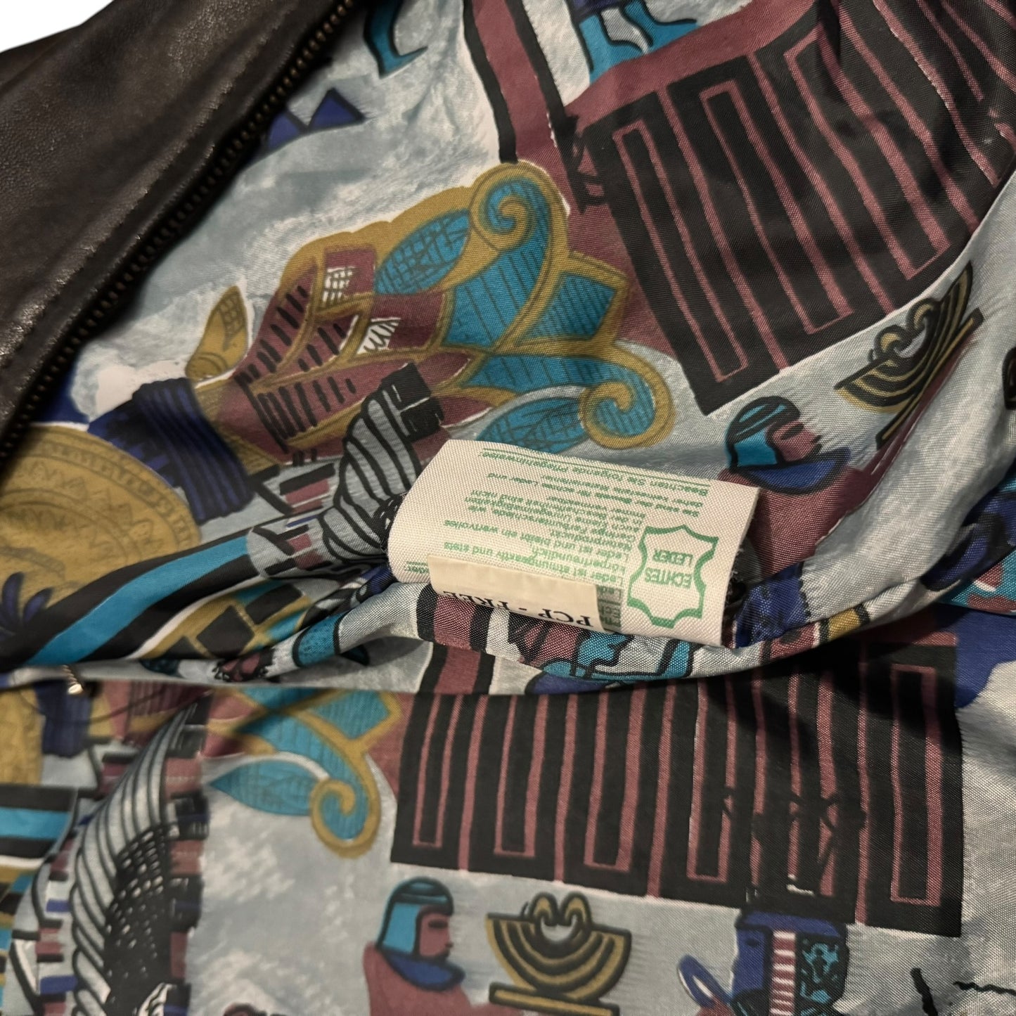 Skórzana kurtka z prawdziwej skóry vintage y2k alternative brązowa