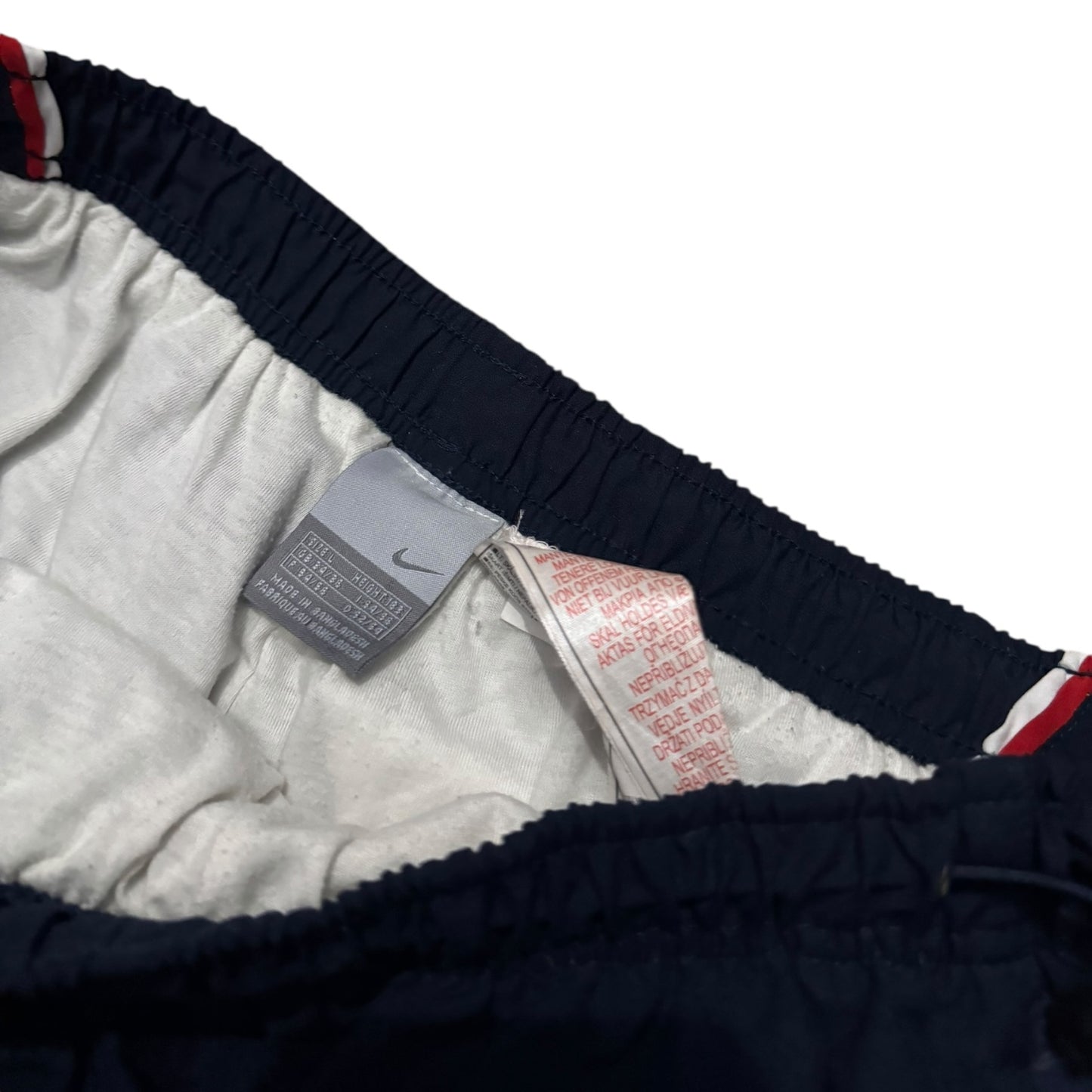 Spodnie męskie parachute Nike swosh silver tag rap baggy hip hop vintage