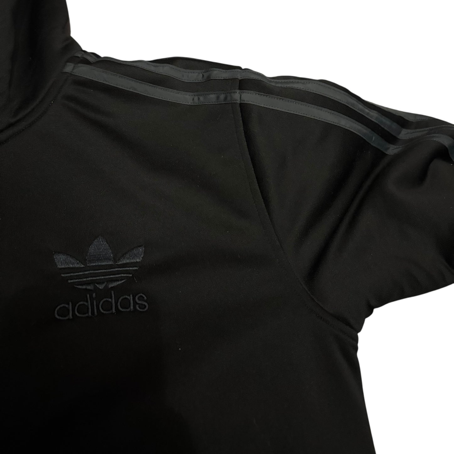 Bluza Adidas Tracksuit z futerkiem polarem teddy czarna