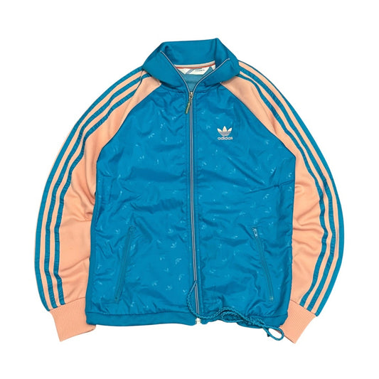 Bluza damska Adidas vintage niebieska różowa swag