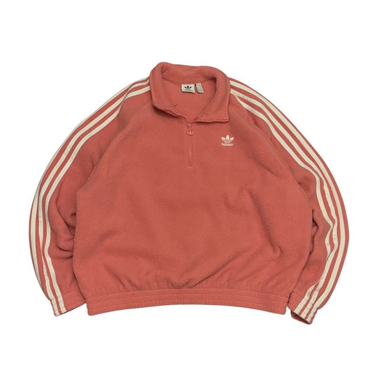 Bluza damska polar różowy Adidas baggy alternative