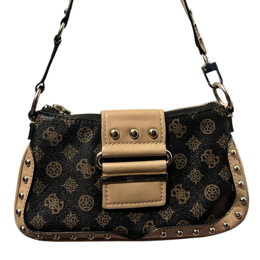 Torebka na ramię Guess monogram bagietka  vintage