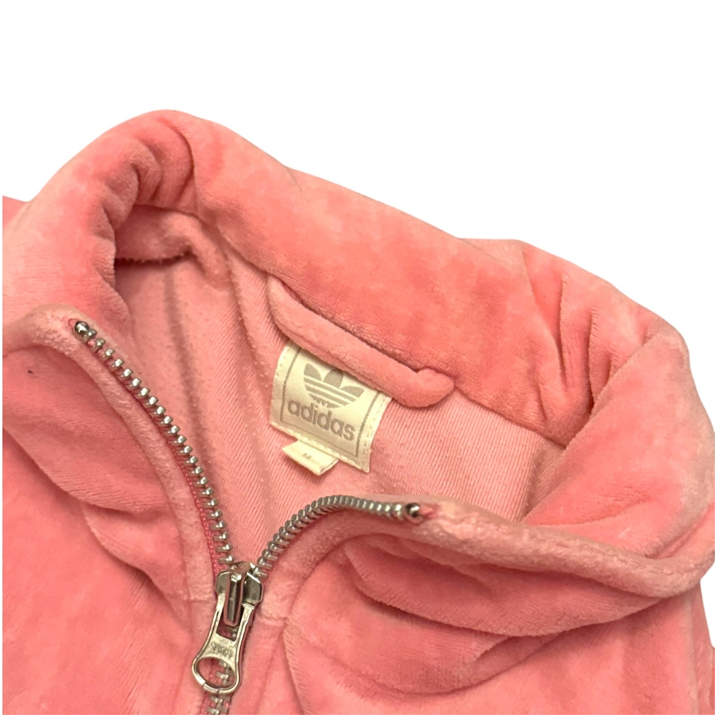 Bluza damska welurowa różowa Adidas 90s