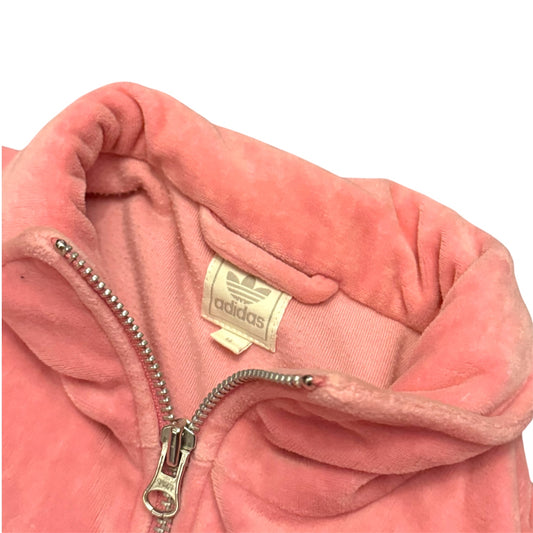 Bluza damska welurowa różowa Adidas 90s