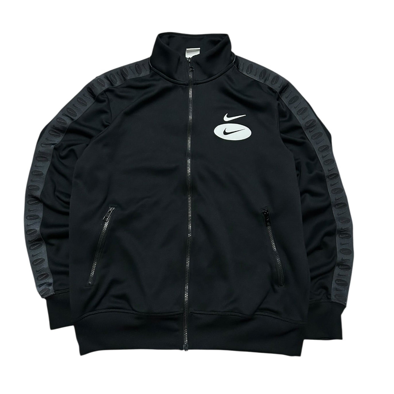 Bluza Nike czarna rozpinana swoosh basic vintage sportowa
