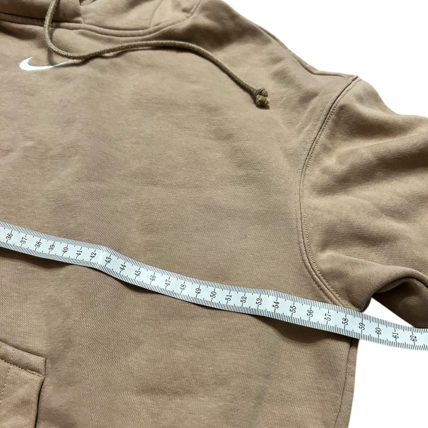 Bluza Nike beżowa z kapturem center swoosh unisex
