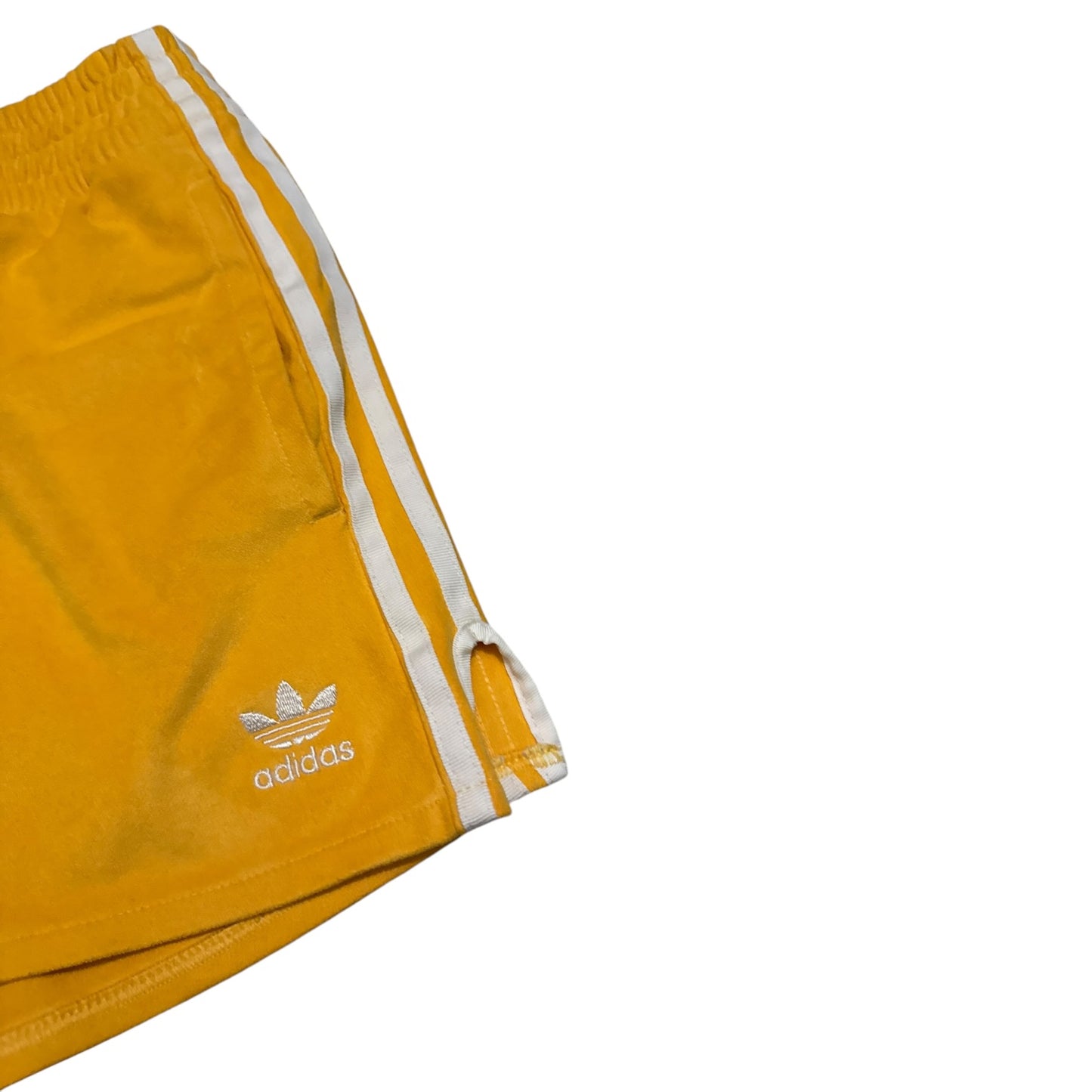 Krótkie spodenki szorty damskie Adidas żółte vintage swag rap alternative