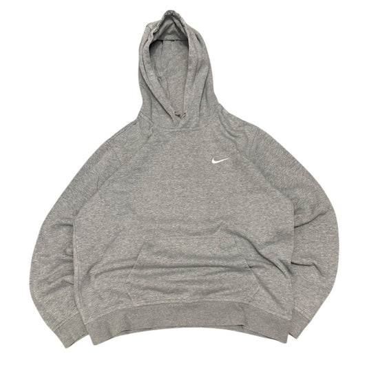 Szara bluza unisex z kapturem Nike vintage alternative rap