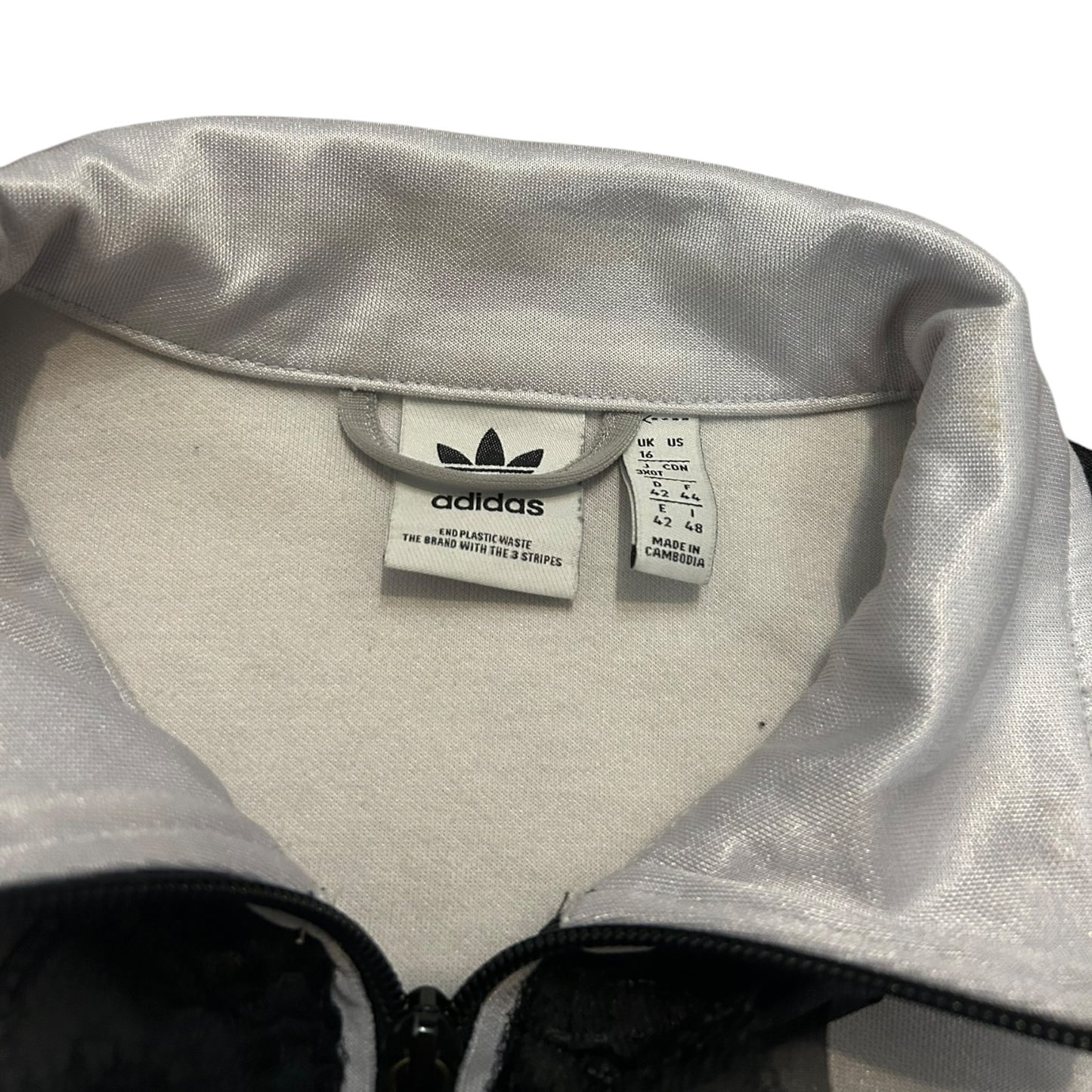 Adidas upcycle bluza alternative coquette Y2K z koronką – unikat ♻️🖤