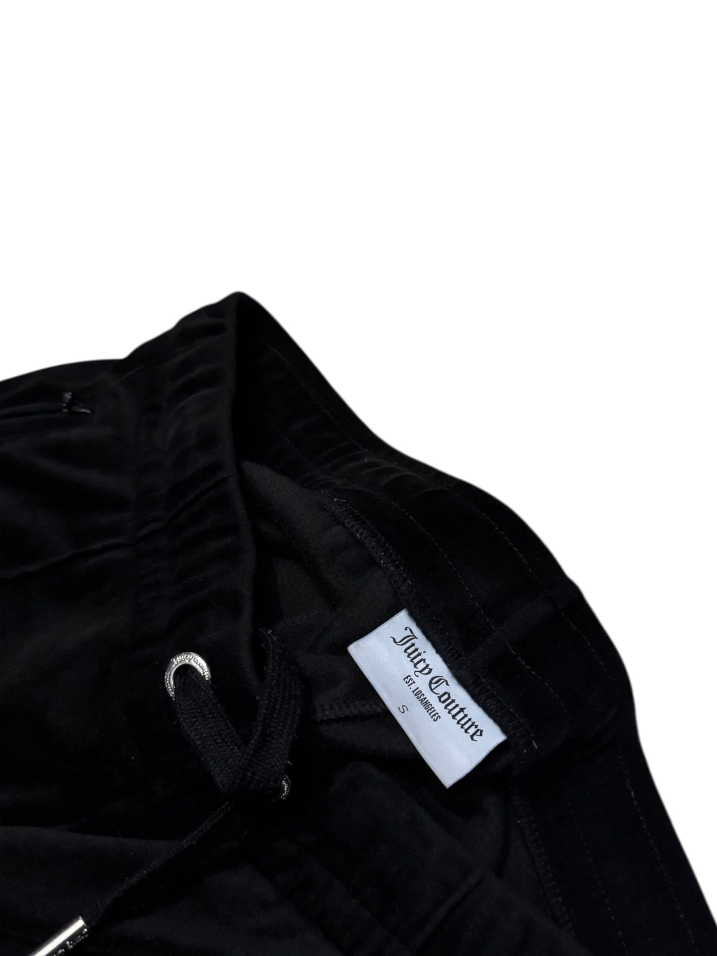 Spodnie dresowe Juicy Couture welurowe czarne