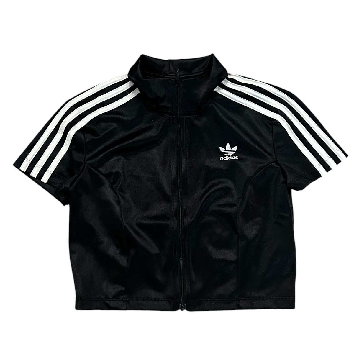 Tshirt z krótkim rękawem damski nowy z metką Adidas lampasy bluzka crop top